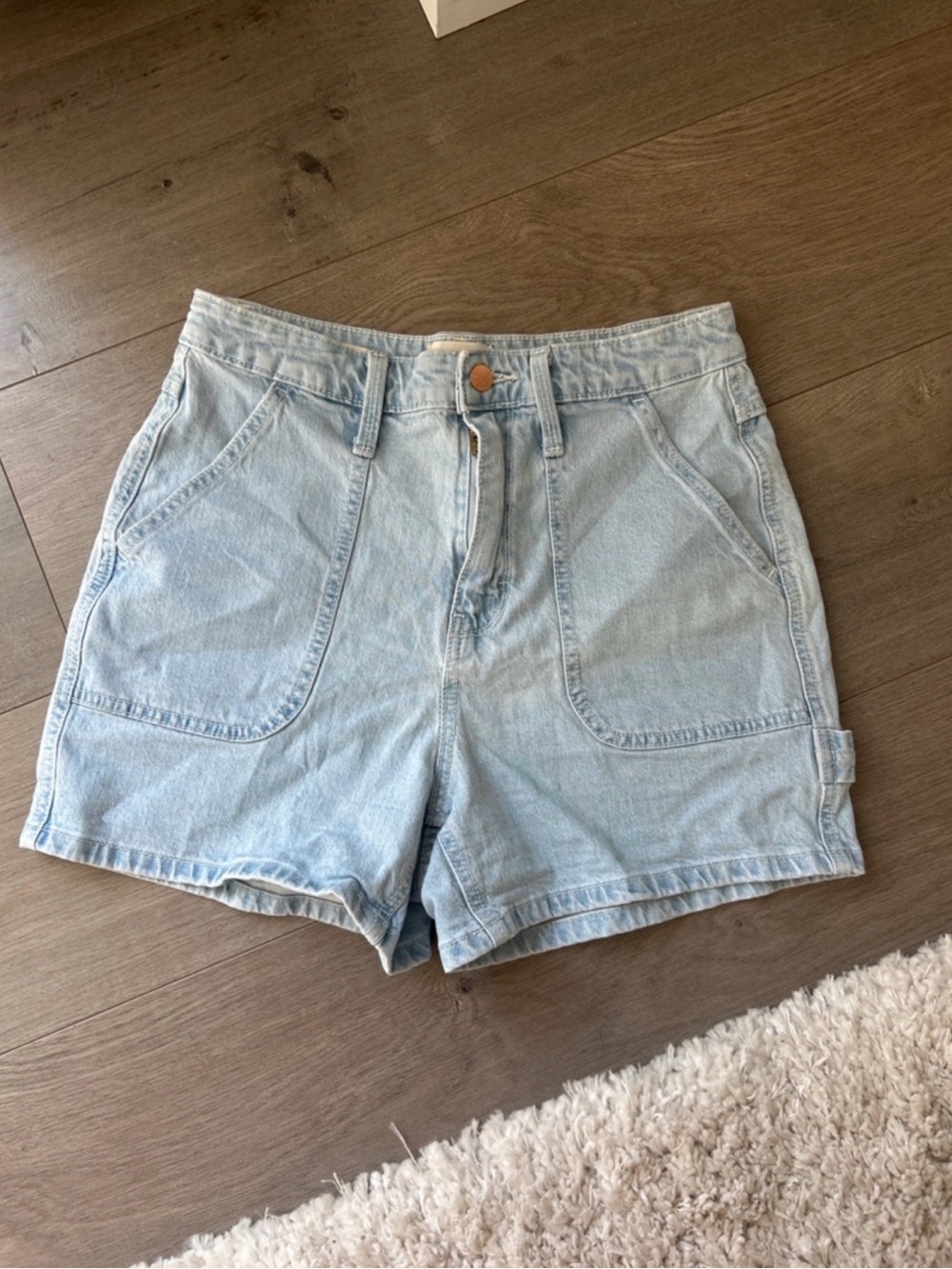 Universal Thread Light Blue High-Rise Denim Shorts 27